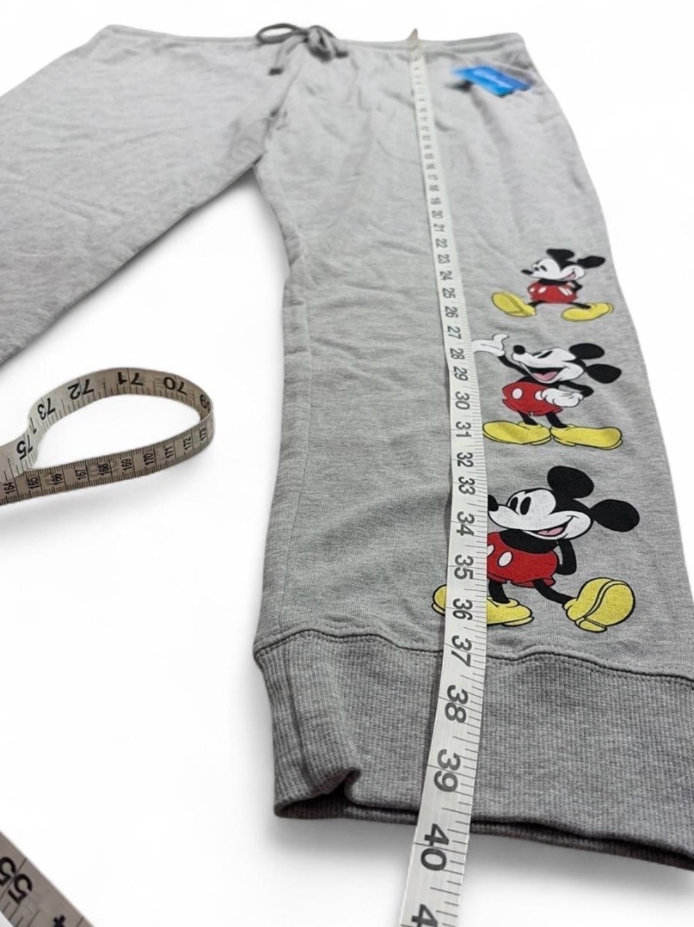 NWT Disney Gray Lounge Pants with Mickey Mouse Side Print Sz XL (15/17) NWT - Picture 4 of 9
